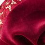 Non Tess frapujące welur sukienka wykonana z bawełnianego weluru w pięknym głębokim kolorze tuba aksamit