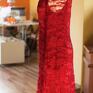 Red Dress - wieczorowa sukienki koronkowa