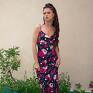 Milita Nikonorov slipdress natalia - sukienka w kwiaty i grochy midaxi