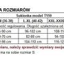 Tessita eleganckie sukienka ołówkowa z marszczeniami na bokach t159, czerwona marszczona