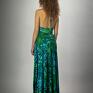 Suknia maxi - Tropical - wyszczuplająca sukienki efektowna