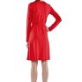 sukienki: Monica midi - red kopertowa