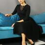Kasia Miciak design kobieca sukienka czarna z koronką