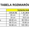 trapezowa z krótkim rękawem, T203, beżowa - sukienka krótki