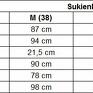 rozkloszowana T188, granatowy wzór - biały sukienka