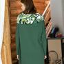 bluza sukienka z kominem why not oversize zielona butelka z spodnie golf