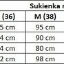 Elegancka sukienka składająca się z dwóch części - wewnętrzna część odszyta jest z cienkiej dzianiny bawełnianej a zewnętrzna. Fikuśna