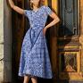 | atencja azulejo - sukienka kopertowa