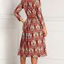 midi total sabina (klarisa) - retro sukienka na jesień
