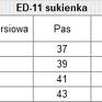 z dziubkiem i falbaną czerwona 011 sylwestrowa modna sukienka