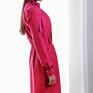 Anna Bartula jedwabna z kokardą uszyta z satyny tkaniny jedwabnej w kolorze wieczorowa sukienka elegancka