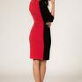 czerwone elegancka sukienka arleta 6 francuskie