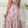Livia Clue sukienka w kwiaty wiskozowa midi total becky (linette na wesele komunie