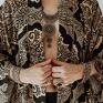 wzory oversize kimono maroko beż/czarny, rękaw nietoperz, sukienki narzutka