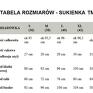 Sukienka z dzianiny. Rękaw 3/4. W talii odcinana i marszczona gumką. Rozkloszowana