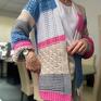 bawełna swetry niebieskie kardigan bellino handmade