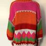 The Wool Art kardigan sweter w stylu boho swetry na drutach