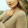 swetry: kardigan Aberto - beż - ciepły
