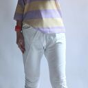 Sweter oversize pasy, paski, paseczki