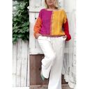 Szydełkowy kolorowy sweterek - Kolory tęczy