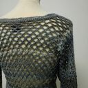 Ażurowy sweter w szarościach S/M