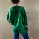 Sweter z wełny merino w odcieniach zieleni - ręcznie barwiony kardigan oversize
