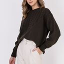 Sweter w charakterze bluzy - SWE322 zielony MKM