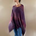 Narzutka z alpaki w kolorze wina