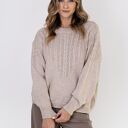 Sweter w charakterze bluzy - SWE322 beż MKM
