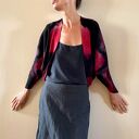 Sweter/bolerko z wełny merino red&black