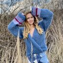 Sweter handmade alpaka
