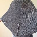 Melanżowy kardigan w kształcie kokonu z bawełny 100% - handmade Anna Damzyn