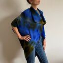 Wełniany kardigan blue&green