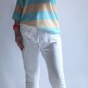 Sweter oversize pasy, paski, paseczki