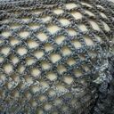 Ażurowy sweter w szarościach S/M