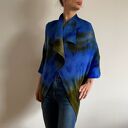 Wełniany kardigan blue&green