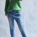 Sweter oversize w groszek - klasyczny kardigan-bluza handmade