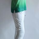 Cieniowany sweter oversize z ombre - ręcznie robiony sweter damski