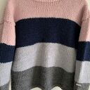 Sweter wełniany w pasy Trios - cztery kolory, rękodzieło 100% wełny (S/M)