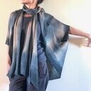 Ręcznie barwiony lniany fraczek