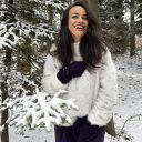 Sweter Pluszak Otulacz - Cloud Dancer srebrzysty odcień