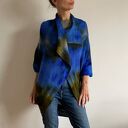 Wełniany kardigan blue&green