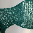 Jedwabny sweter mgiełka butelkowa zieleń