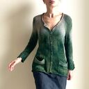 sweter rozpinany taupe&zielenie