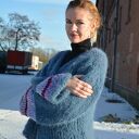 Sweter handmade alpaka