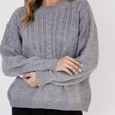 Sweter w charakterze bluzy - SWE322 szary MKM