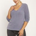 Miękki, włochaty sweterek - SWE249 szary MKM