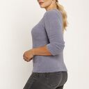 Miękki, włochaty sweterek - SWE249 szary MKM