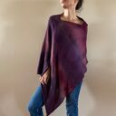 Narzutka z alpaki w kolorze wina