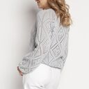 Wiosenno-letni sweterek - SWE233 szary mkm